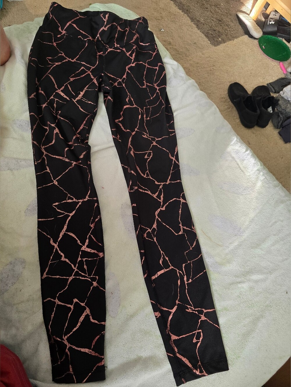 Avia Black With Design Leggings Size XS 0-2